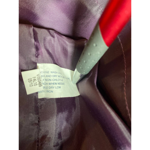 Gap woman’s dress size 10 sleeveless v neck purple sheath dress pocket lined - Picture 12 of 12